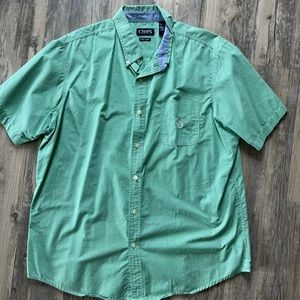 Green Chaps short sleeve button down